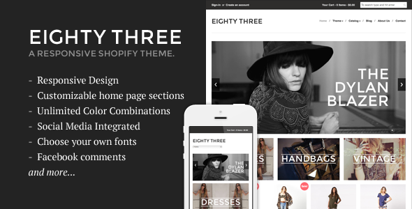 Eighty Three – Responsive Shopify Theme