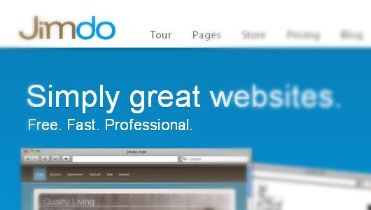 Jimdo Online Free website builder