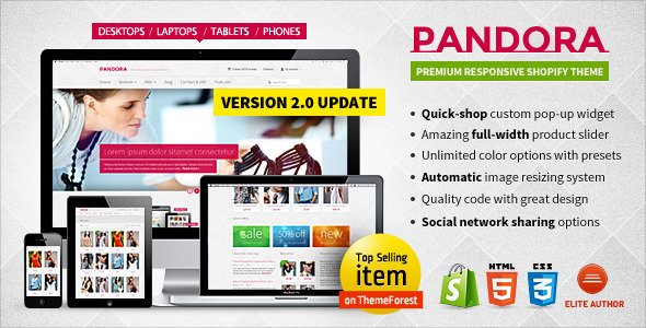 Pandora — Responsive Shopify HTML5 Theme