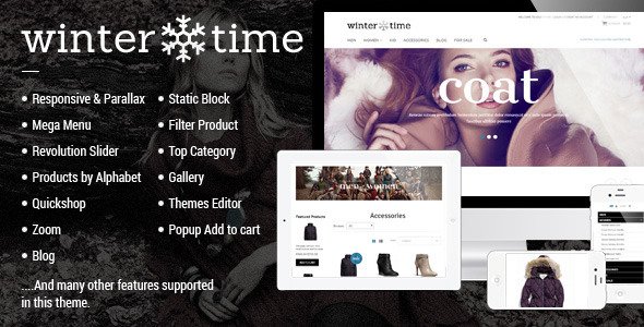 Responsive Shopify Theme - WinterTime