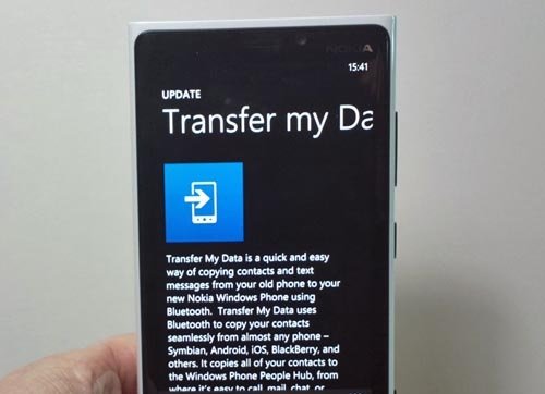 Transfer my Data Windows Phone App