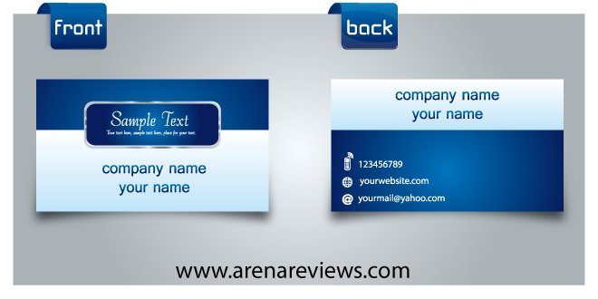 Blue Modern Business Card Template