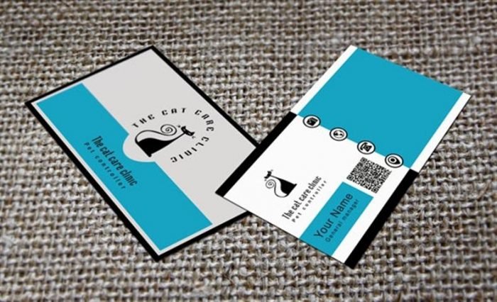 Cat Business Card Template (Small)