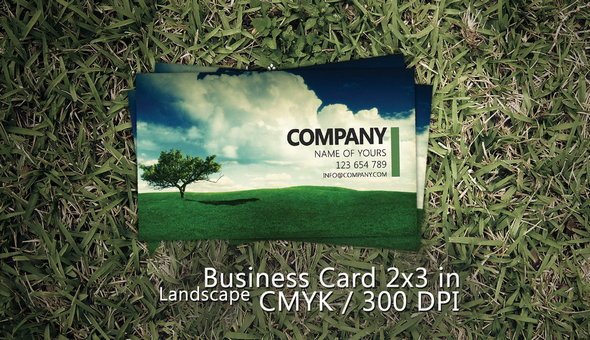 Landscape Business Card PSD