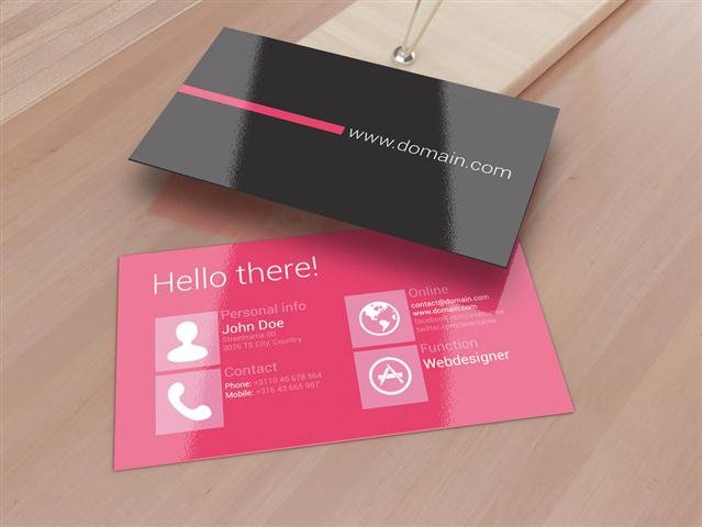 Metro Inspired Clean Business Card (Small)