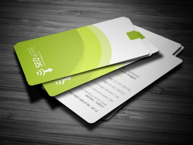 Rounded Modern Business Card (Small)