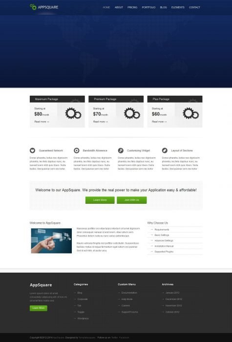 AppSquare - Software and Hosting WordPress Theme