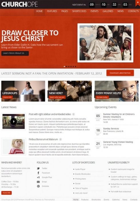 Church Wordpress Theme Free Download