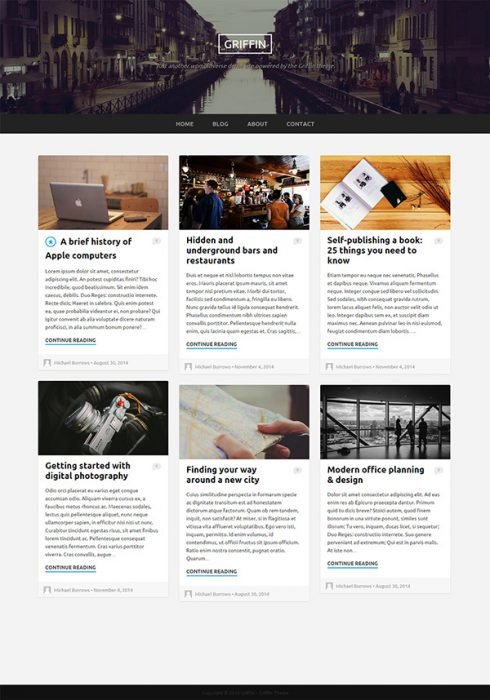 Griffin WordPress Theme