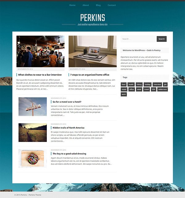 Perkins WordPress Theme