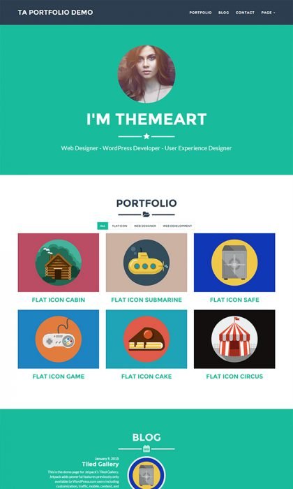 TA Portfolio WordPress Theme