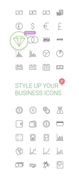 50 Free Business Icons by Creative Tail (Custom)