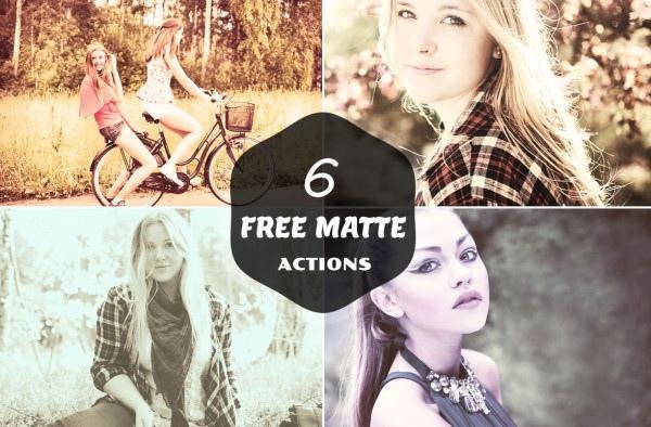 6 Free Matte Actions (Custom)