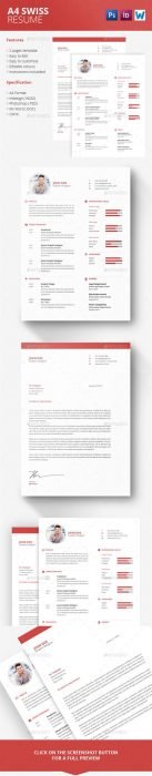 A4 Swiss Resume (Custom)