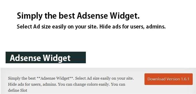 Adsense Widget (Custom)