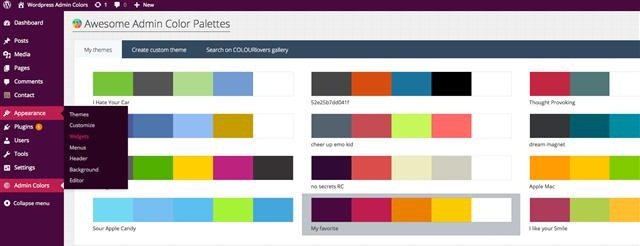 Awesome Admin Color Palettes