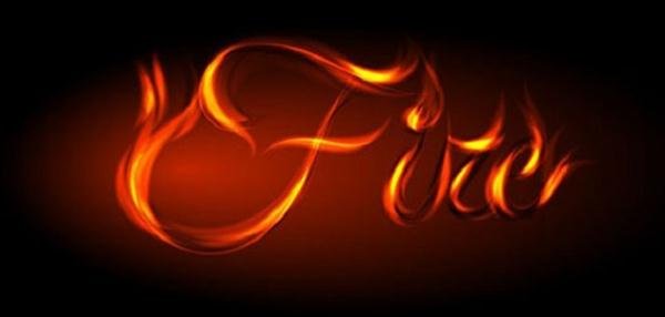 Awesome Vector Fire Text Effect in Illustrator (Custom)
