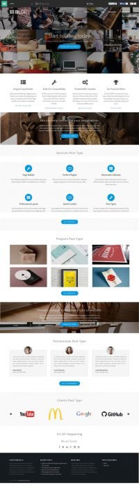 BLDR Free Multipurpose WordPress theme (Custom)