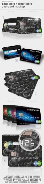 Bank Card   Credit Card CashCard Mock-Up (Custom)