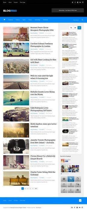 Blogmag Clean & Responsive Blogger Template (Custom)