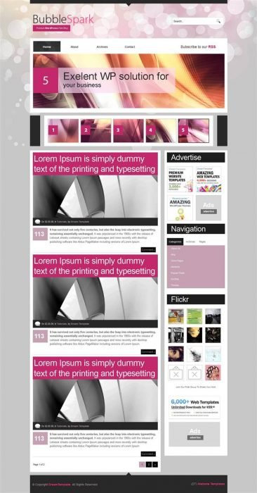 BubbleSpark Personal Blogger Template (Custom)