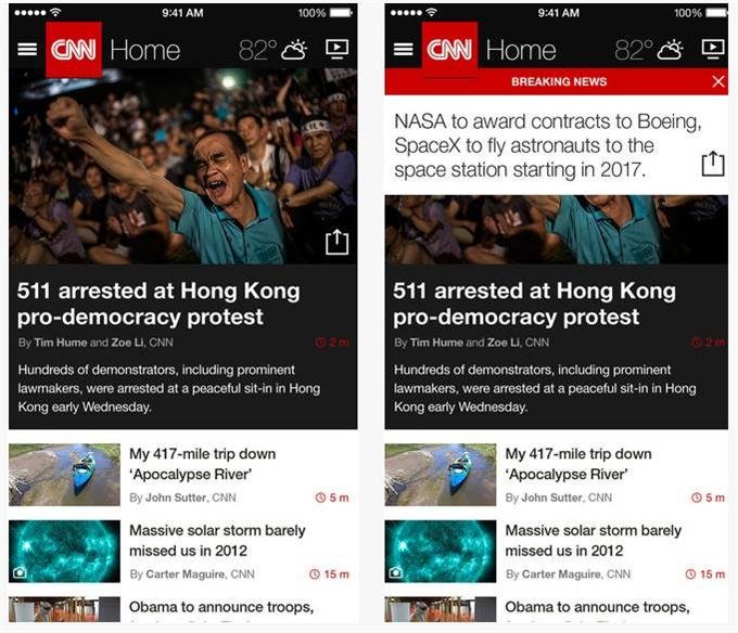 CNN App for iPhone (Custom)