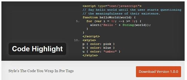 Code Highlight (Custom)
