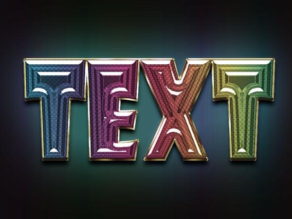 Colorful and glassy text effect in 25 minutes (Custom)