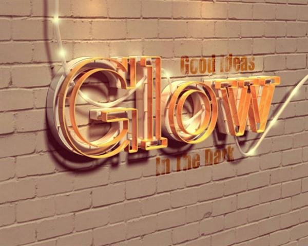 Create a Glowing 3D Text Effect With Filter Forge and Photoshop (Custom)