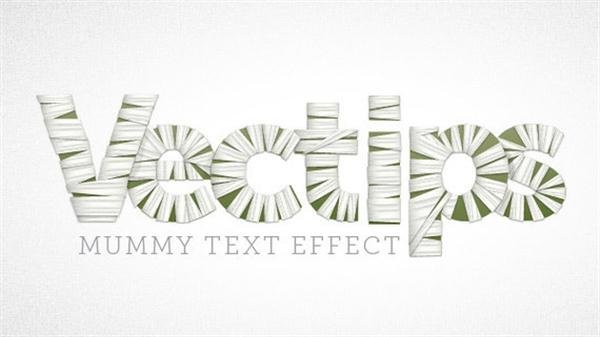 Create a Mummy Text Effect in Illustrator (Custom)