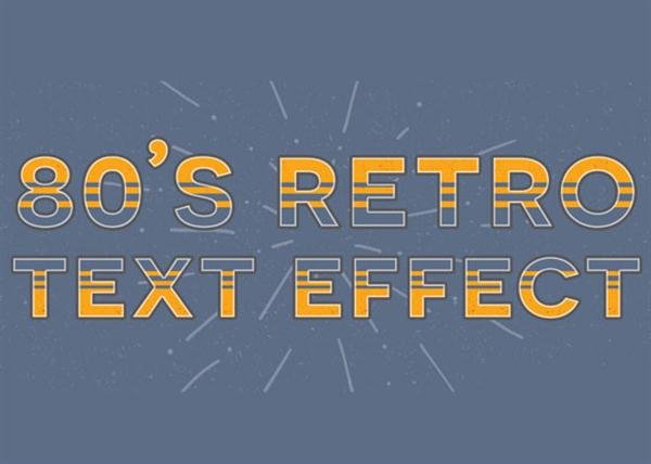 Create a Retro Text Effect in Adobe Photoshop (Custom)