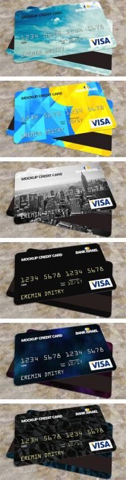 Credit Card Mockup Free PSD (Custom)