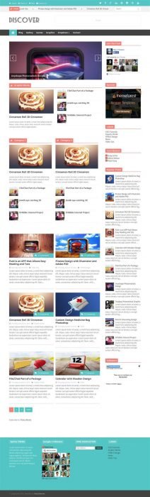 Discover Responsive Blogger Template (Custom)