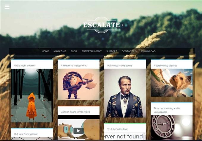 Escalate is a clean and personal Responsive Blogger Template (Custom)