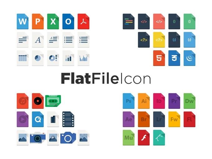 FlatFileIcon (AI Freebie) (Custom)