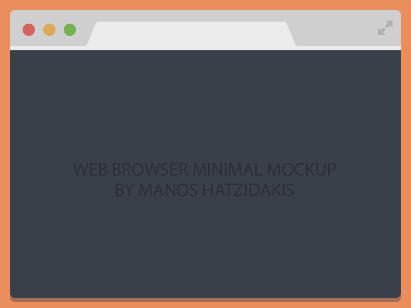 Free Flat Chrome Browser Mockups