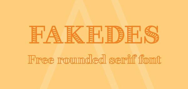 Free Font Of The Day Fakedes (Custom)