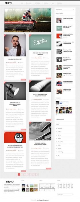 Froyo Blogger Template (Custom)