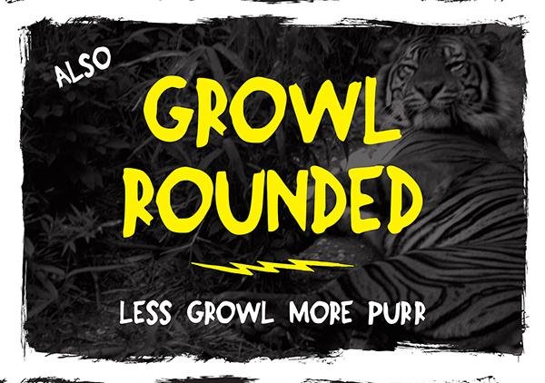 Growl Rounded Free Font (Custom)