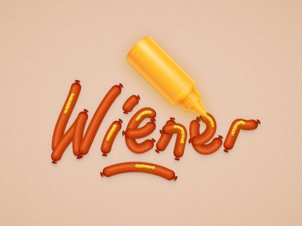 How to Create a Fun Wiener Text Effect in Adobe Illustrator (Custom)