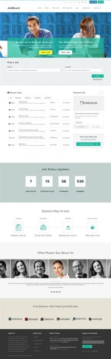 JobBoard - Responsive Job & Resume Market WordPress Theme (Custom)