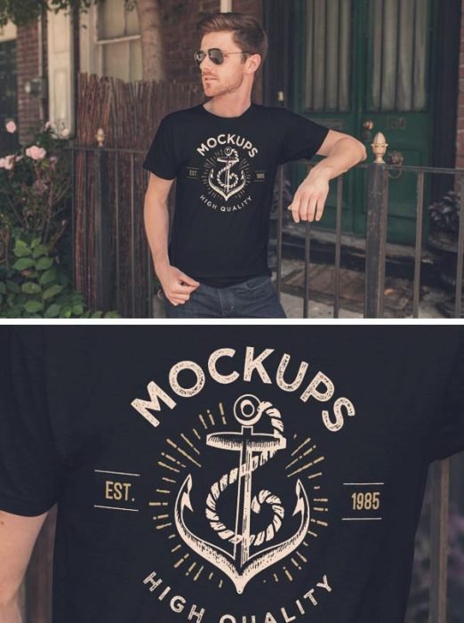 Men s T-Shirt MockUp (Custom)