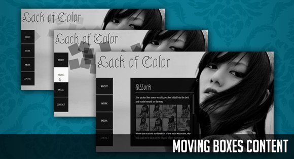 Moving Boxes Content with jQuery