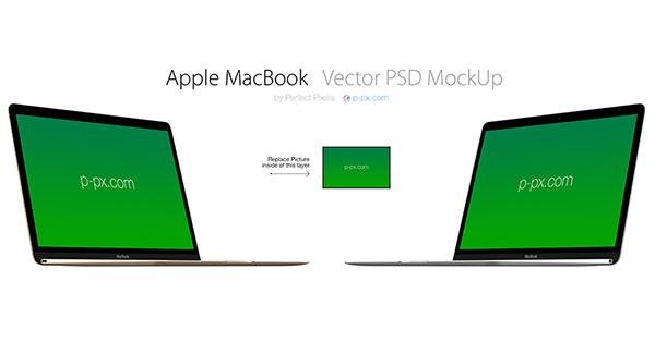 New MacBook Vector MockUp (Custom)