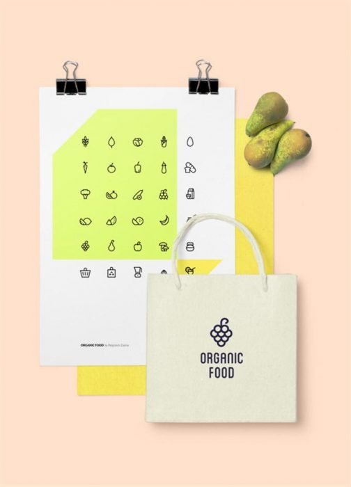Organic Food – Free Icon Set (Custom)