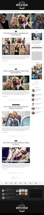 Outfit Clean & Responsive Blogger Template (Custom)