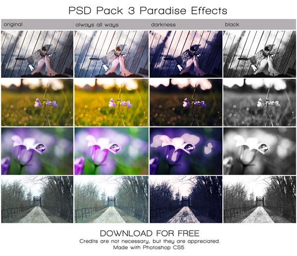 PSD PACK 3 Paradise Effects (Custom)