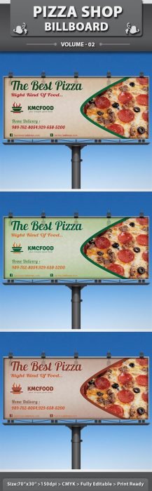 Pizza Shop Business Billboard V2 (Custom)