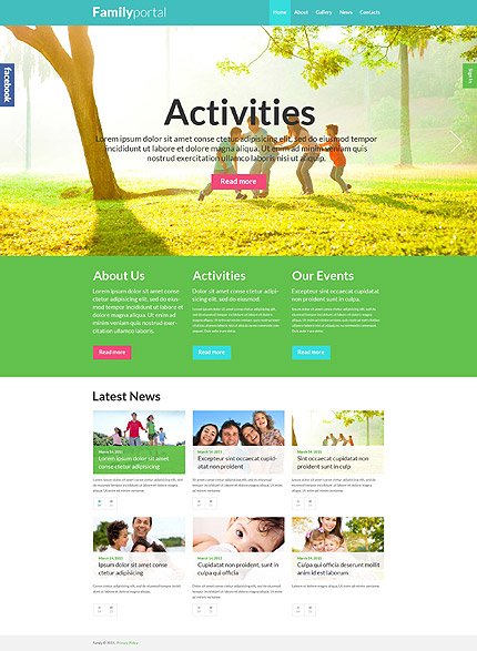 Portal of Happy Family WordPress