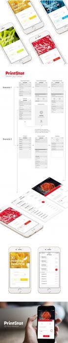 PrintStat- Mobile App Design (Custom)